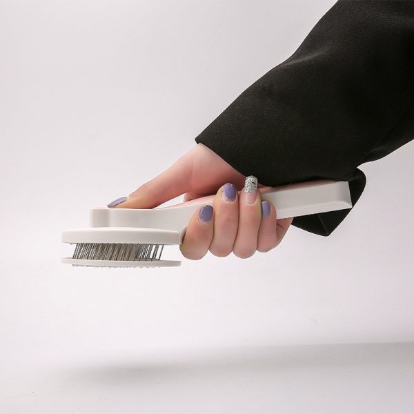 Cat Grooming Brush, Self Cleaning Slicker Brushes For Dogs Pet Hair Removal Comb Stainless Steel Needle Cat Brush Self Cleaning For Cats Dogs Hair Remover Scraper Pet Grooming Tool - Image 5