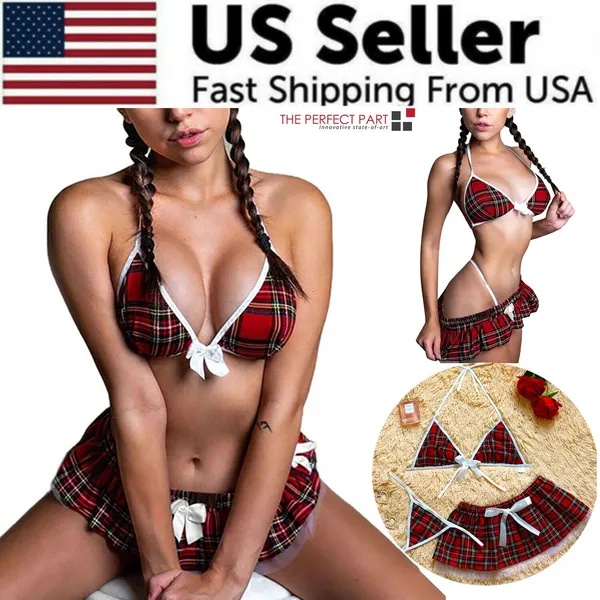 Sexy School girl Lingerie Sleepwear