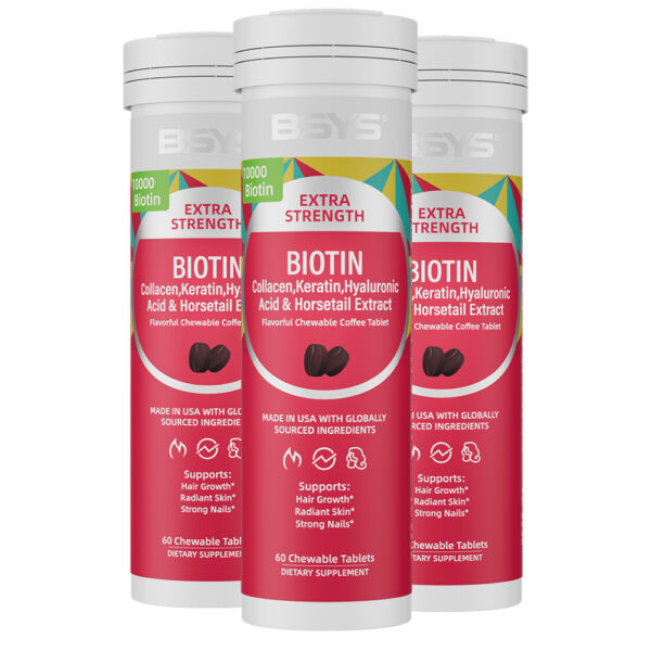 BSYS Coffee-flavored Biotin Chews Hair That Grows  Nails That Shine These Tasty Supplements Taste Like Your Favorite Brew No Chalky Mess Just Glow From The Inside Out HairGoals  CoffeeLo - Image 9