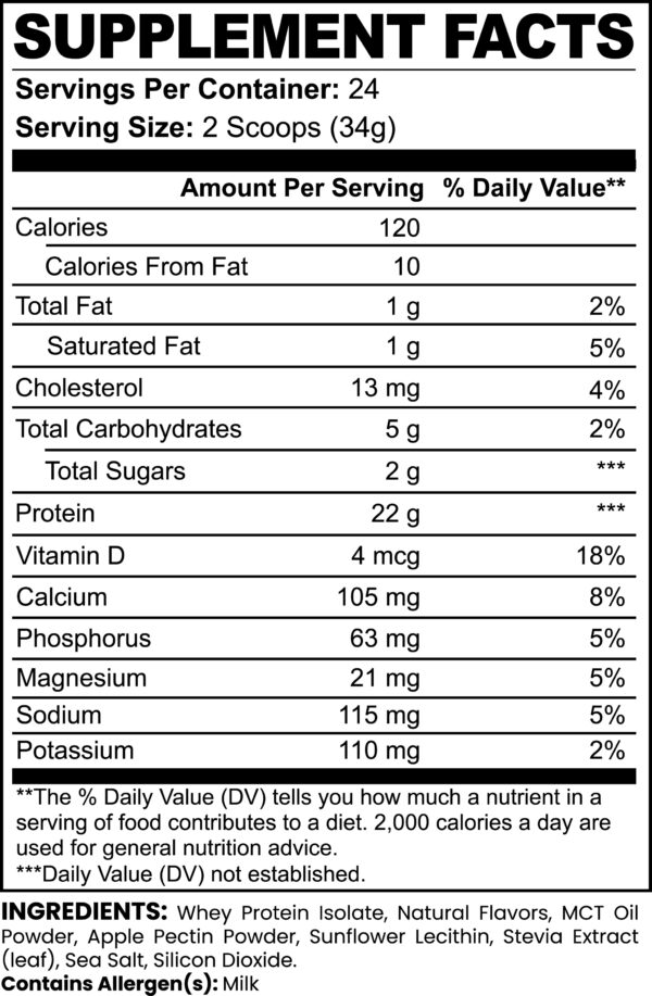 Advanced Whey Protein Isolate 29.6 OZ - Image 2