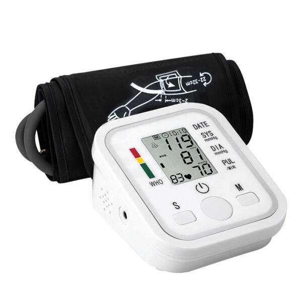 Automatic Upper Arm Blood Pressure Monitor Pulse Meter BP Machine Voice Talking - Image 3